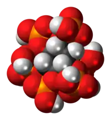 Space-filling model of phytic acid