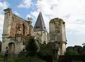 The ruins of the chateau