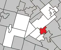 Location within Les Pays-d'en-Haut RCM