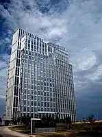 The Pier One headquarters building in Fort Worth, now being re-developed as the city's future City Hall.