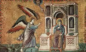 Mosaic of the Annunciation by Cavallini (1291)