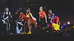 Pink pictured performing in 2017