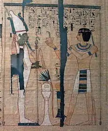 Pinedjem II as Theban High Priest of Amun. From his Book of the Dead in the British Museum known as the Campbell Papyrus