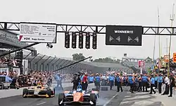 Pit crews participating in the 2019 Pit Stop Challenge