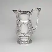 Pitcher; circa 1872; silver; overall: 28.6 x 15.6 x 21.9 cm; Metropolitan Museum of Art