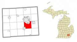 Location within Washtenaw County