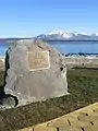 Monument to explorer Juan Ladrillero in Puerto Natales