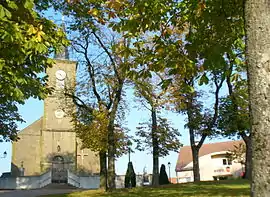 The town hall square in Altviller