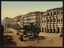 The Theatre municipal (Charles Frédéric Chassériau, 1850) was built in the Baroque Revival style