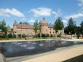 The Château de La Clayette as seen from the Place des Fossés