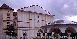 The Archangel Michael is the patron saint of the town of Plaisance. This is the local Catholic Church, dedicated to Saint Michael the Archangel, the symbol of the town