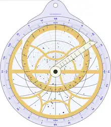 Computer-generated planispheric astrolabe