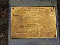 Plaque on Montferrand's grave