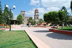 Plaza and main church in municipal seat