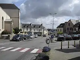 The centre of Plonéour-Lanvern