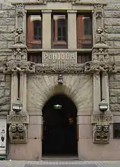 Alexanterinkatu Facade of Pohjola Insurance building, 1901.