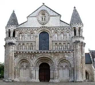 Facade of the Église Notre-Dame la Grande, Poitiers (second quarter of 12th century)