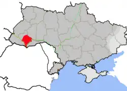 Pokuttia on the map of Ukraine