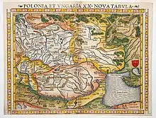 A 1552 map showing the Pinsk Marshes (Sarmatica palus) next to Pinsk.