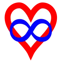 The "infinity heart" is a widely used symbol of polyamory.