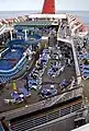 The pool area on the Lido Deck