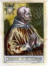 Pope John XXI, born in Lisbon in c. 1215