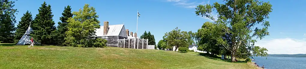 Port Royal, Annapolis County, Nova Scotia situated on the Annapolis River where it widens to form the Annapolis Basin