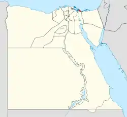 Port Said Governorate on the map of Egypt