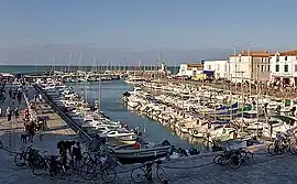 The harbour in La Flotte