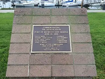 Plaque commemorating rededication