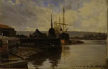 Port of Rouen, c. 1889