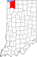 Location in the state of Indiana