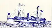 Portland, drawn in 1895 by Samuel Ward Stanton, who died on Titanic.