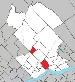 Location within Portneuf RCM