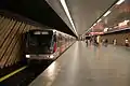 Metro platforms at Nádraží Holešovice