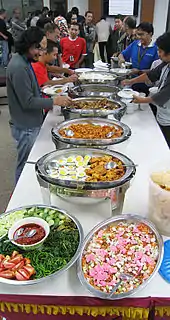 Prasmanan, Indonesian-style buffet