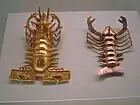 Two lobster-shaped pendants; 700–1550; Museo del Jade Marco Fidel Tristán Castro (San José, Costa Rica)