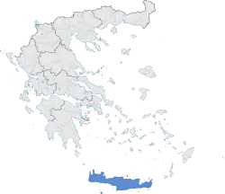 Location of Crete Region