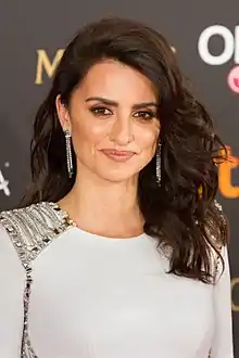 Photo of Penélope Cruz in the 32nd Goya Awards.