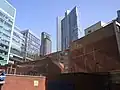 Broadgate Tower (right) alongside Principal Tower in September, 2020