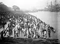 A view of Prinsep Ghat, Kolkata, in the 1900s.