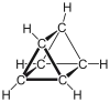 Chemical structure of prismane