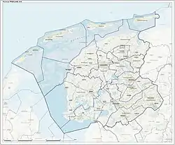 Topography map of Friesland