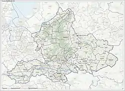 Topography map of Gelderland