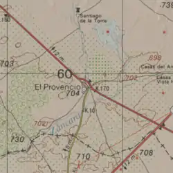 Map of El Provencio.