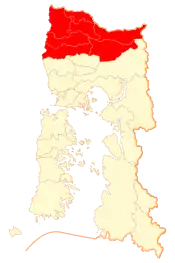 Location in the Los Lagos Region