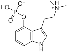 Kekulé, skeletal formula of canonical psilocybin