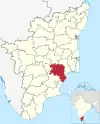 Location in Tamil Nadu