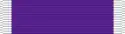 A purple military ribbon with a thick white line at each end