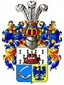 Open Western helmet: coat of arms of the Pushkin family.